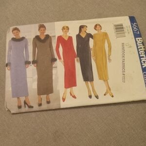 Butterick Sewing Pattern 5667 Women's Misses' Petite Dress Dresses Size 12-16